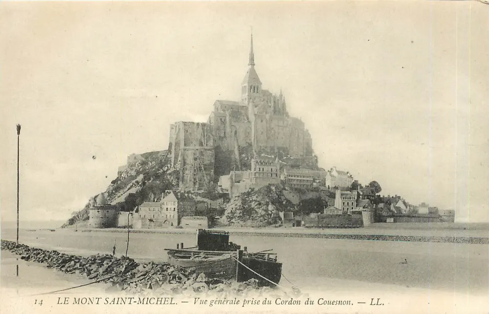 Mont Saint-Michel — Allgemeiner Blick vom Cordon du Cousesnon — LL. — n°14 - Vorderseite