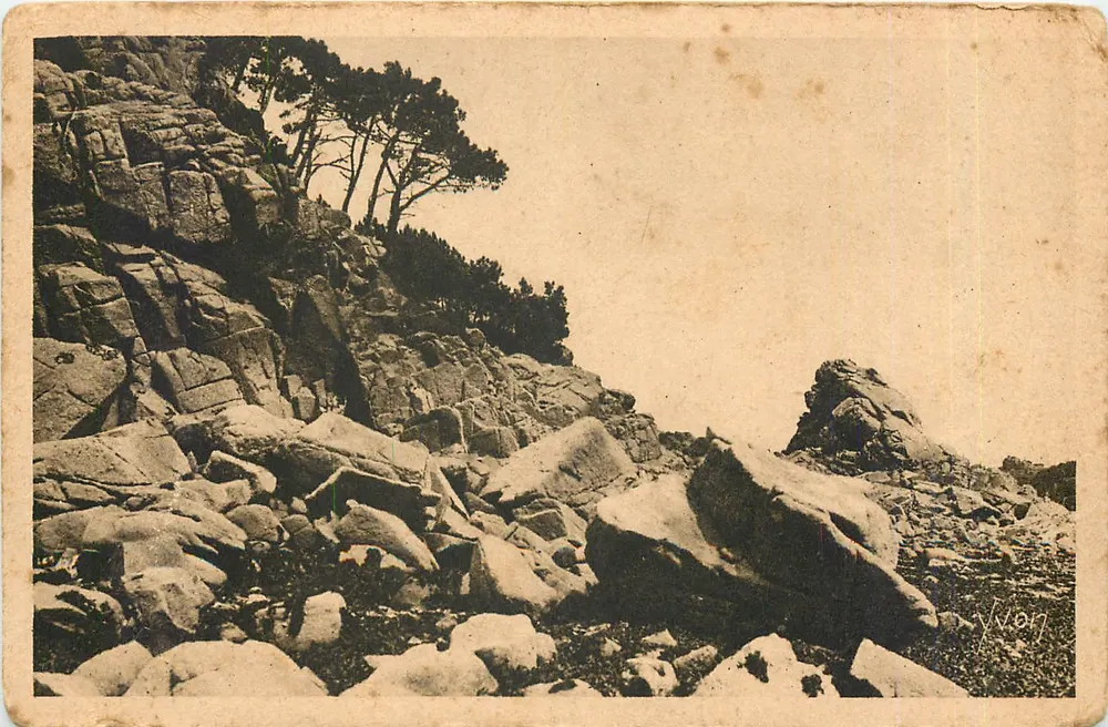 Costa de Granito — Ilha de Bréhat (C.-du-N.) — Les Éditeurs d'Art VVQ - Frente