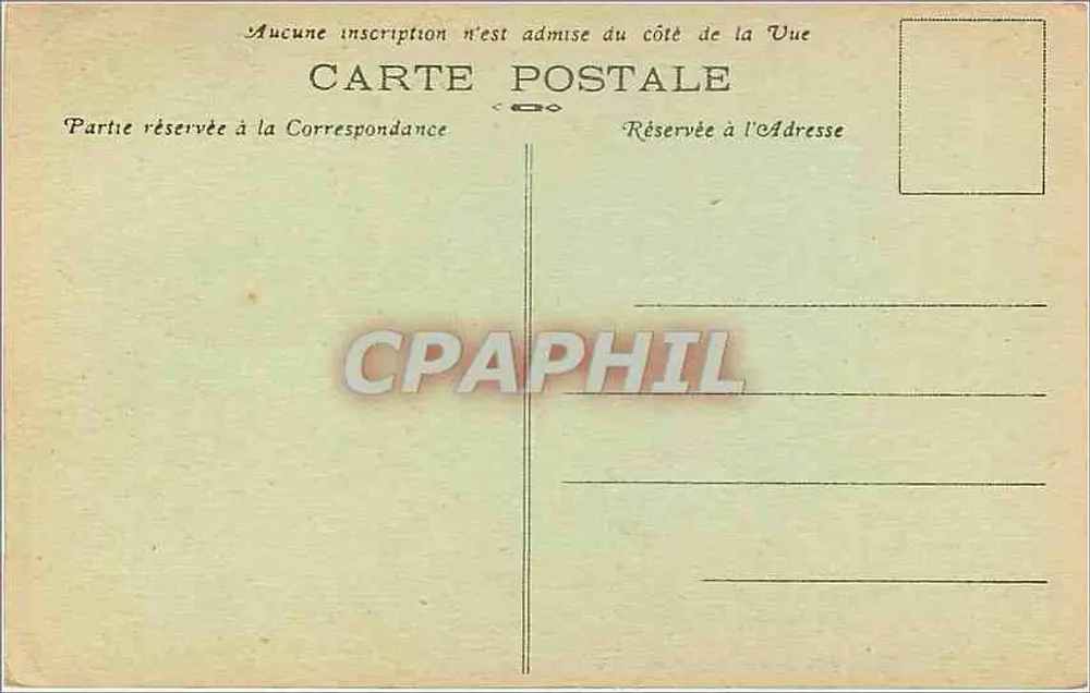 Umgebung von Cherbourg — Der Leuchtturm GOURY und die Felsen — Sammlung A. D. de Cherbourg, Nr. 495 - Rückseite