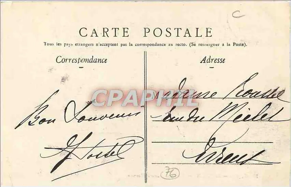 Rouen — Igreja de São Vivien — N.G. 22 - Verso