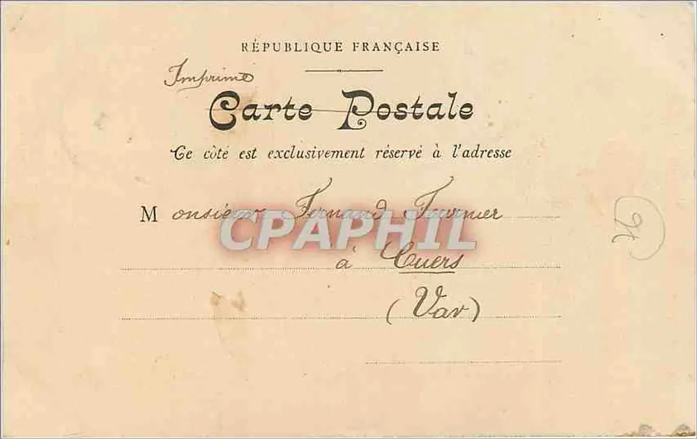 La Grosse-Horloge — Nouvelles Galeries Nr. 1 — Rouen, 1903 - Rückseite