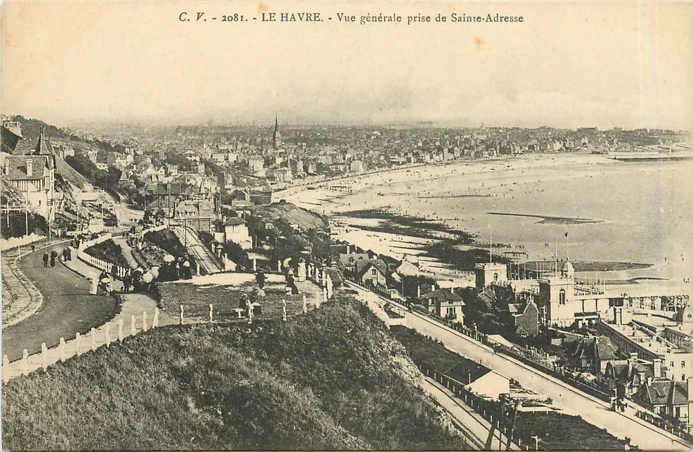 Le Havre — Vue générale prise de Sainte-Adresse — C.V. n°2081 - Recto