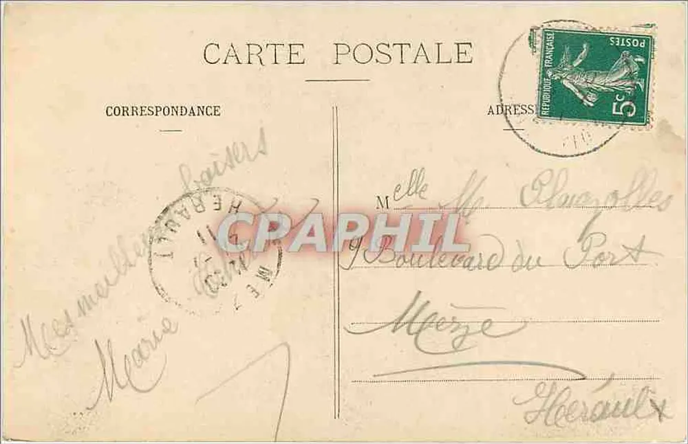 Paray-le-Monial — Lembrete do Sagrado Coração — H. Bonnay, editor, Poitiers - Verso