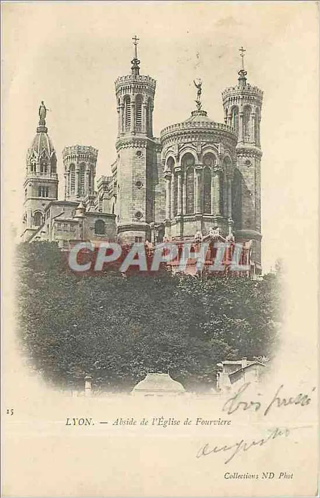 LYON. — Abtijde van de Kerk van Fourvière — Collecties ND Phot, n°15 - Voorkant