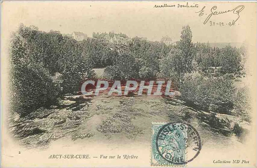 Arcy-sur-Cure — Vista sulla Fiume — Collezioni ND Phot - Recto
