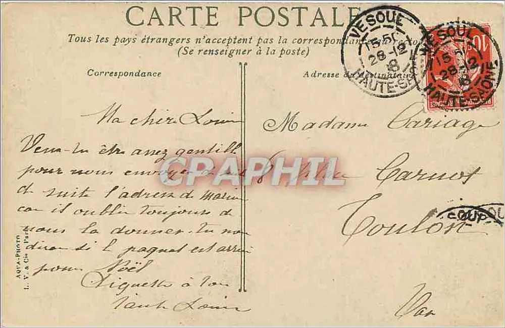 Paris - Bois de Boulogne. A Cascata - Verso