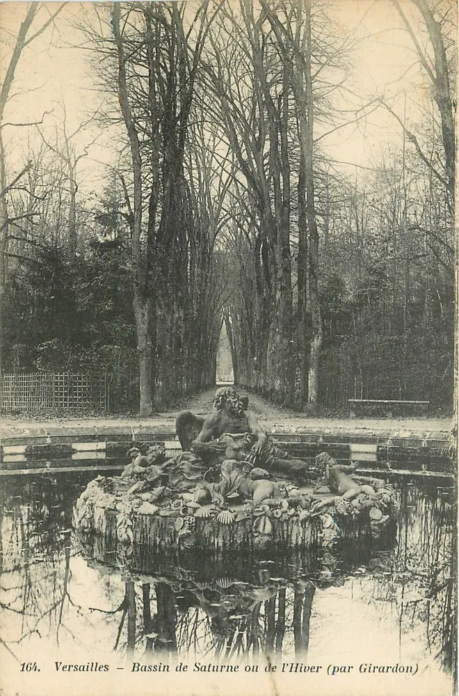 Versailles – Bassin de Saturne ou de l'Hiver (par Girardon) - Recto