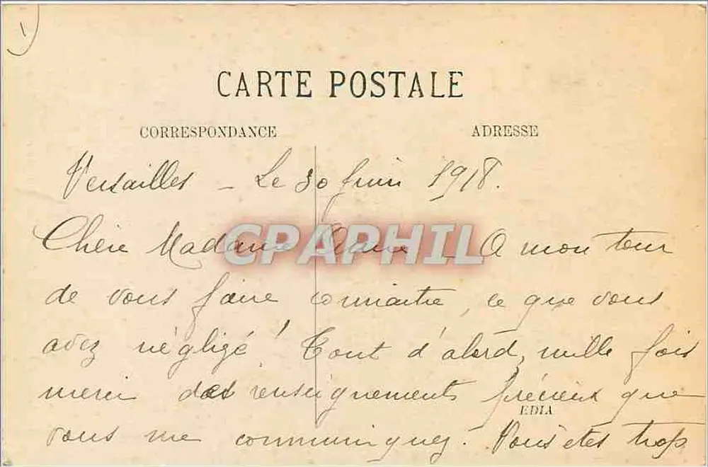 Versailles – Bassin de Saturne ou de l'Hiver (par Girardon) - Verso