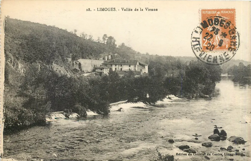 Limoges - Vale da Vienne — Edição do Correio do Centro, Limoges - Frente