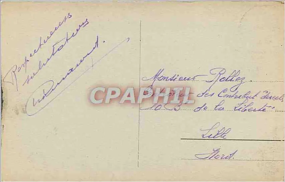 La Rochelle - Sortie du Port - L. C. - n° 1246 - Verso