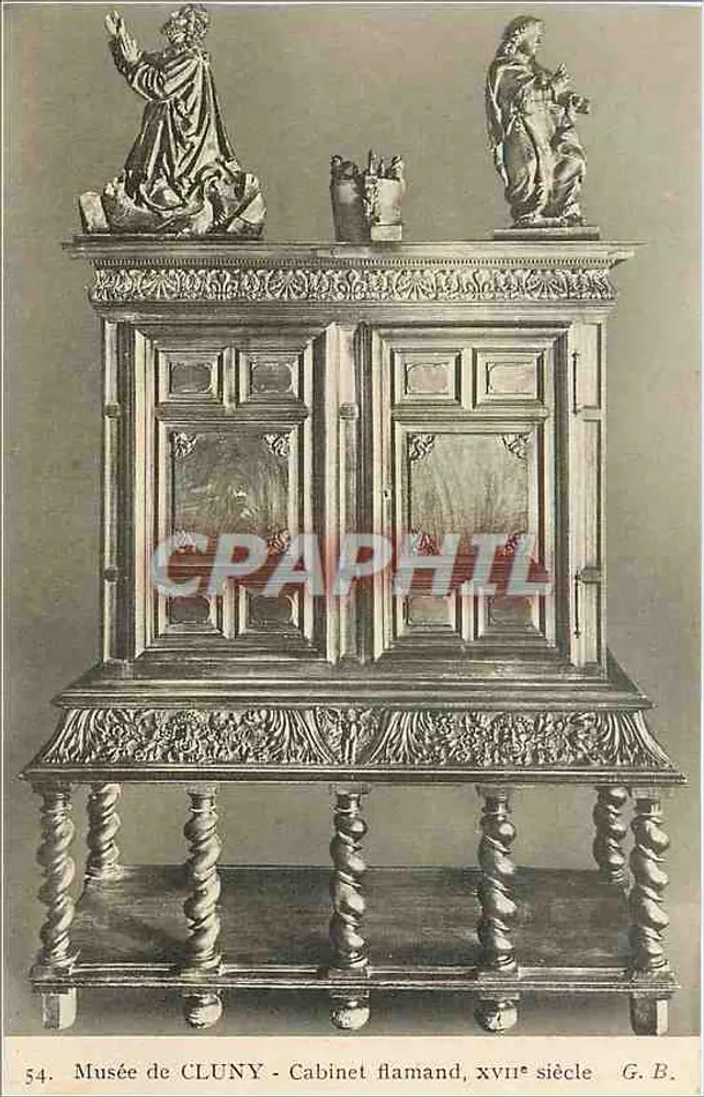 Museum von CLUNY - Flämischer Schrank, 17. Jahrhundert — G.B. n°54 - Vorderseite