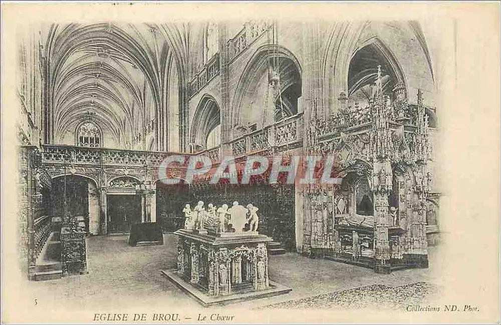 Igreja de Brou — O Coro — Collections ND. Fot. - Frente