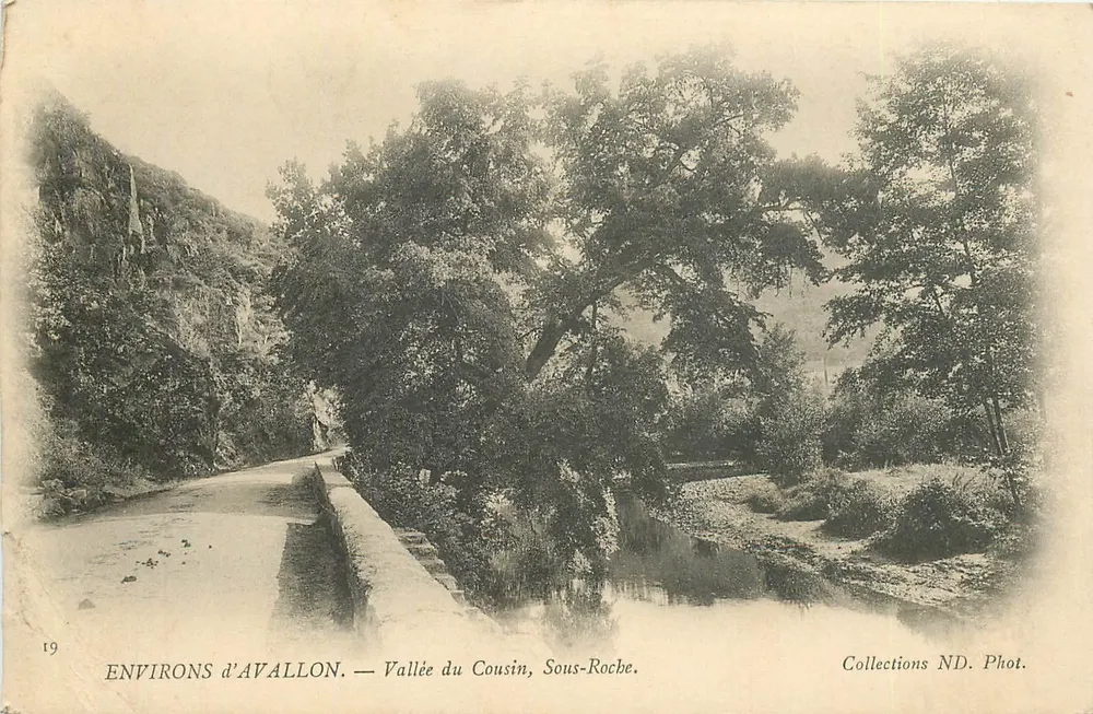 Arredores de Avallon — Vale do Cousin, Sous-Roche — Coleções ND. Fot. - Frente