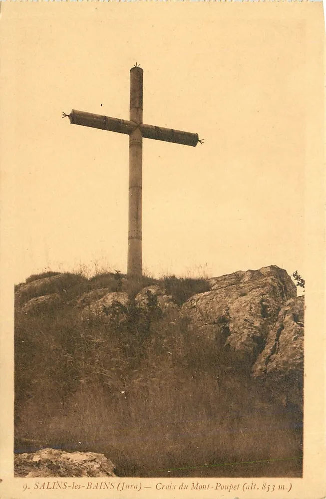 Salins-les-Bains (Jura) — Kreuz am Mont-Poupel (Höhe 853 m) - Vorderseite