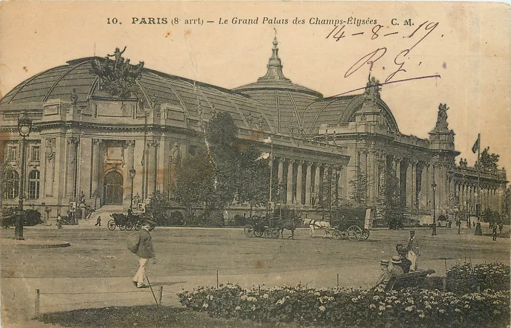 Paris (8º arrondissement) — O Grande Palácio dos Campos Elísios — C.M. - Frente