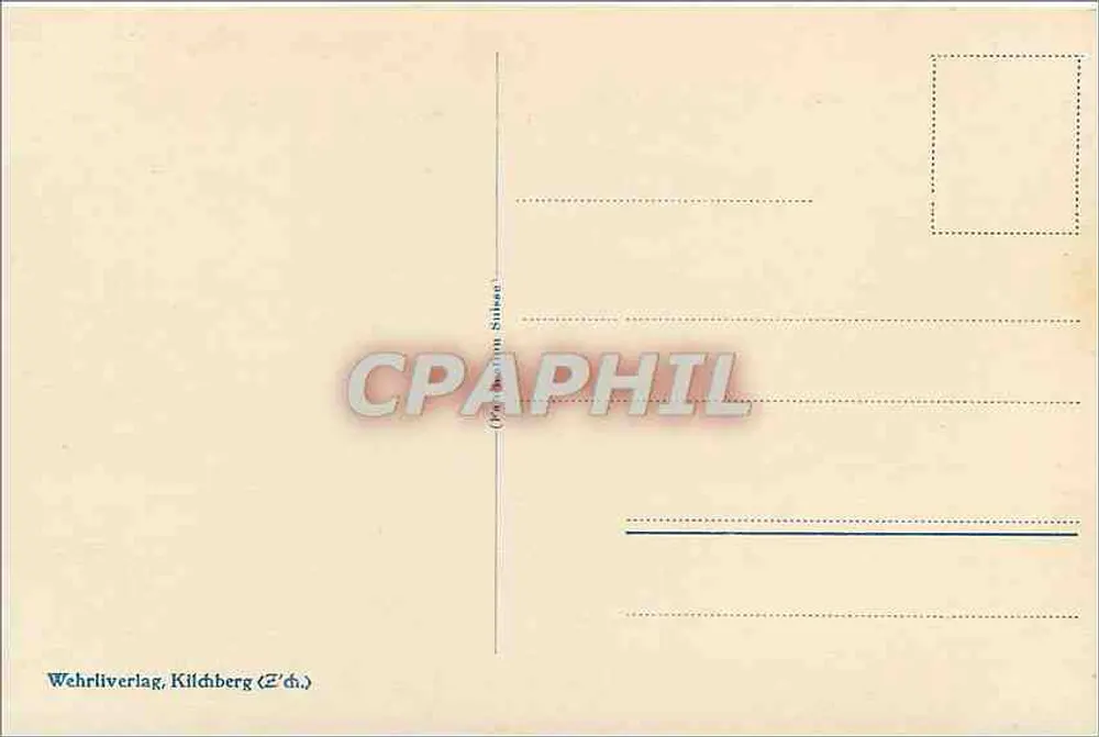 Hertenstein und Pilatus — vista lacustre com montanhas nevadas — editor Wehrli Verlag, n° 20042 - Verso