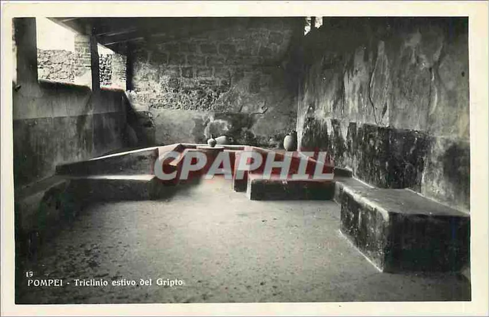 Pompeii - Triclinio estivo del Gripto — Édition Anglèse, n°15 - Recto