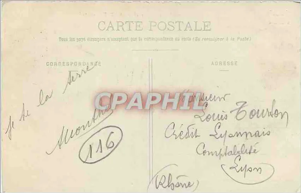 La Meije (3.987 m) — montanha alpina — E. Reynaud, Editor, Chambéry, n° 1248 - Verso