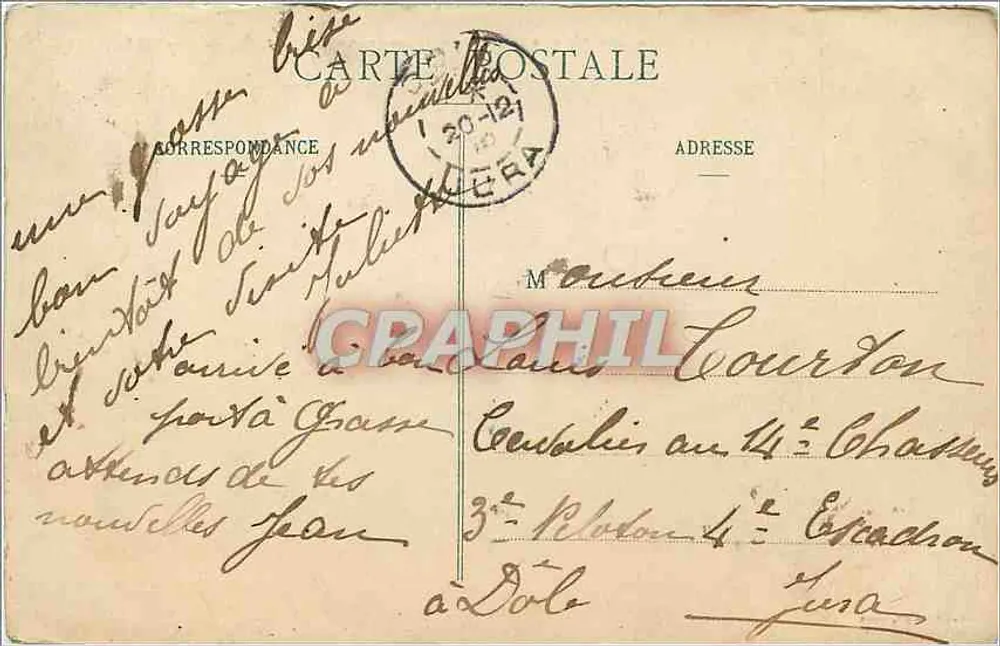 Alpine Jagers in oefening in Grasse — Sella di Molina — onbekende uitgever - Achterkant