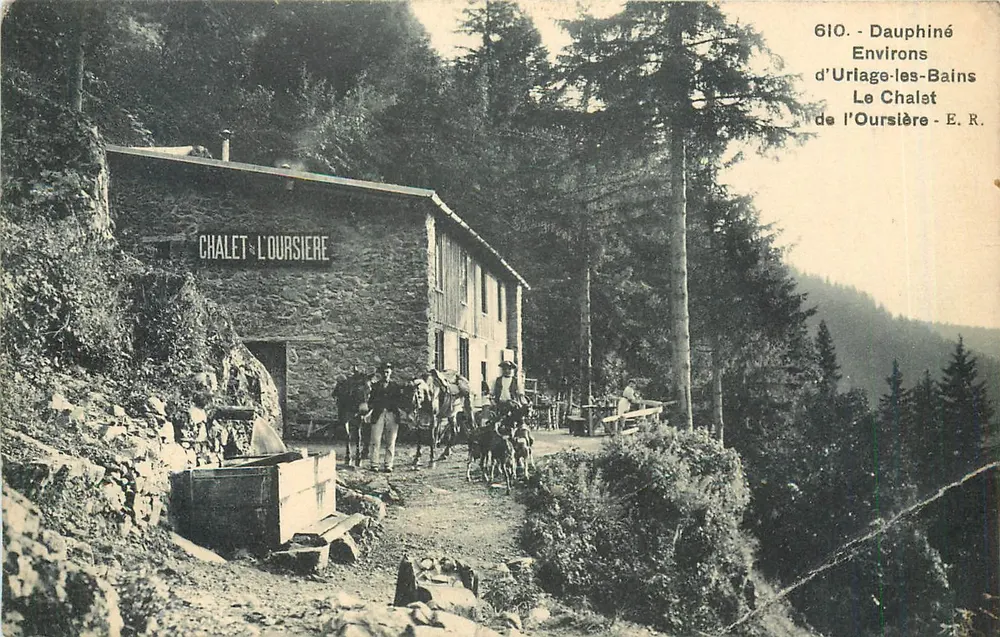 Chalet de l'Oursière — Environs d'Urlage-les-Bains — E.R. n°610 - Recto