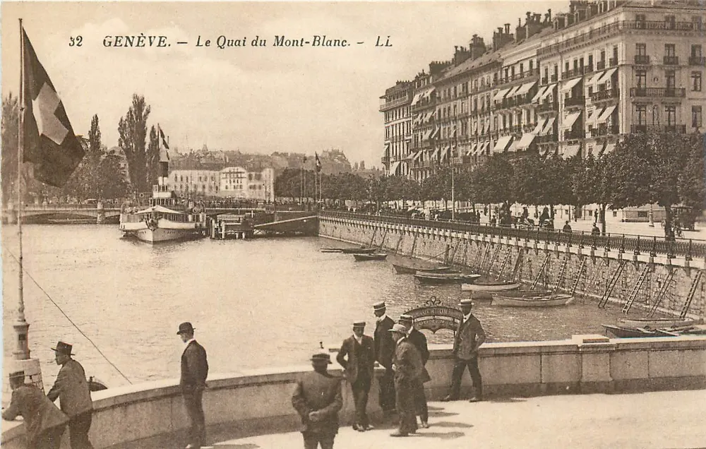 Genève — Le Quai du Mont-Blanc — L.I. - Recto