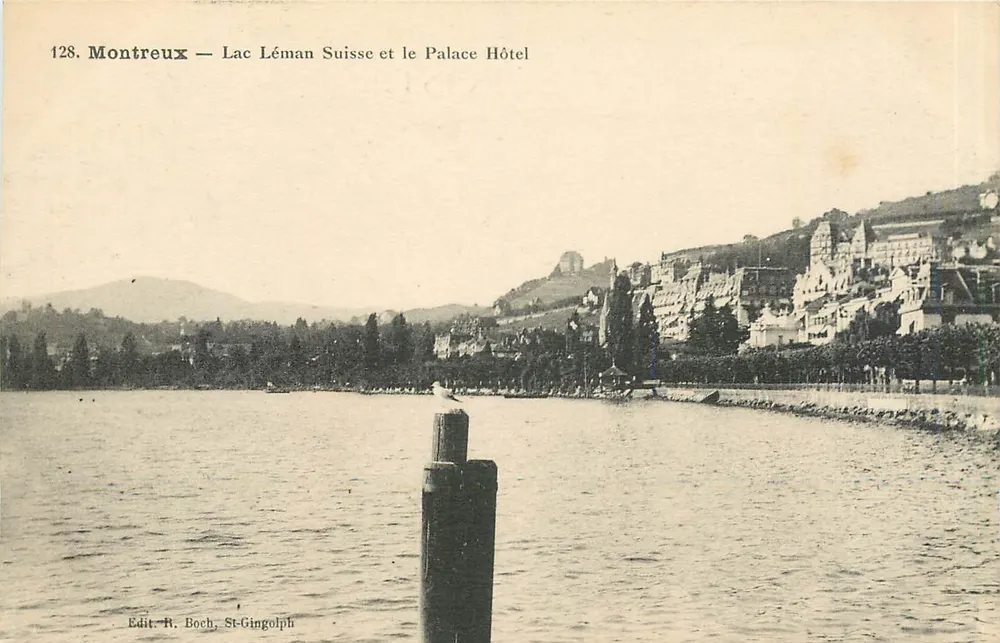 Montreux — See Léman, Schweiz und das Palace Hotel — Edit. R. Boch, St-Gingolph - Vorderseite