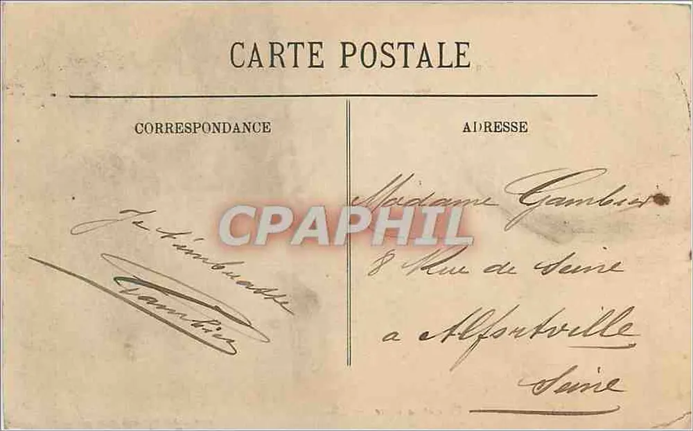 VANNES — L'Hôtel de Ville et la Place — Édition des Magasins Modernes — LL - Verso