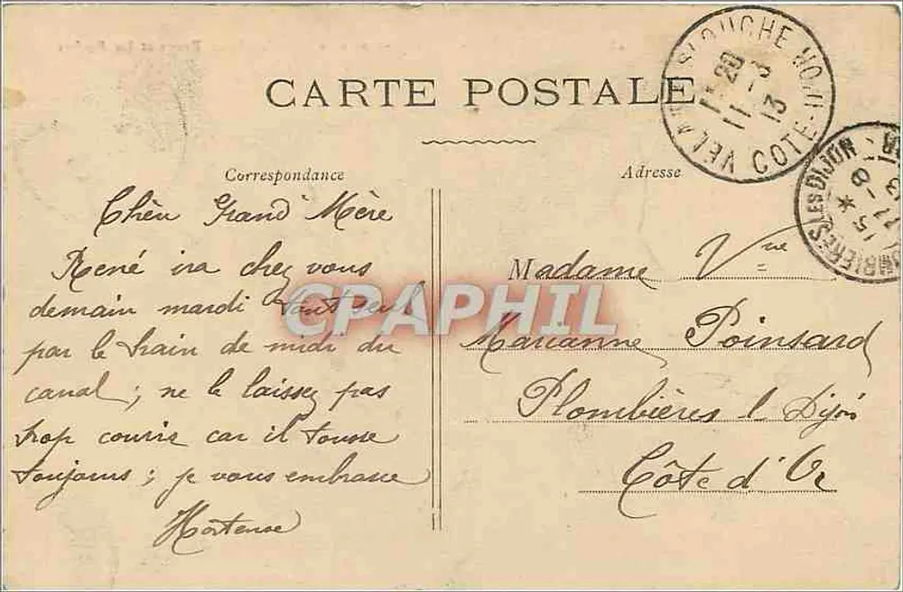 Velars-sur-Ouche — De oude smidse en de rotsen — N.D.E. — N°46 - Achterkant