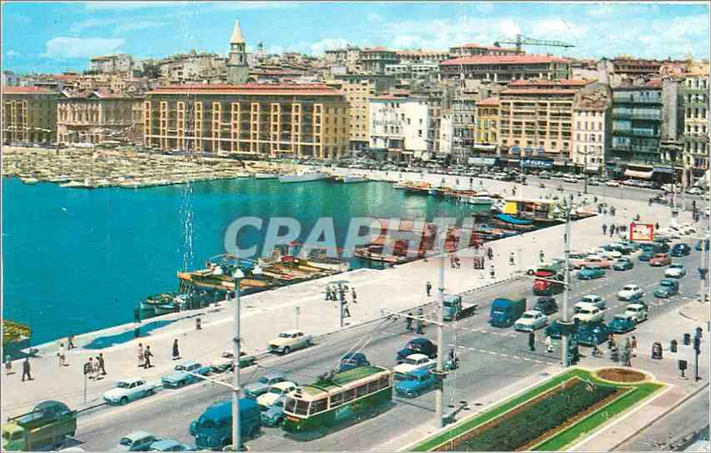 Marselha - O Velho Port — vista aérea — editor não identificado, n° de série 140 - Frente