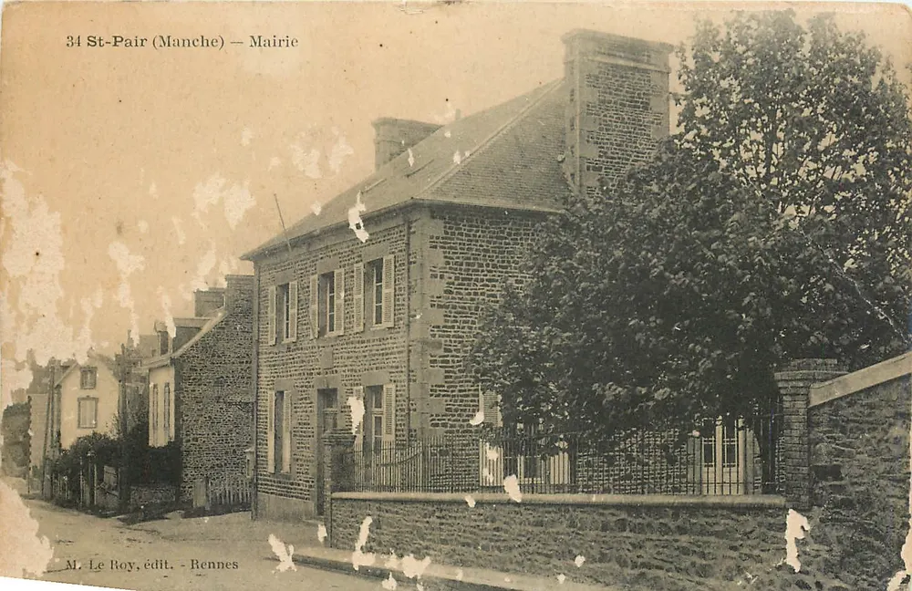 St-Pair (Manche) — Prefeitura — M. Le Roy, editor — Rennes - Frente