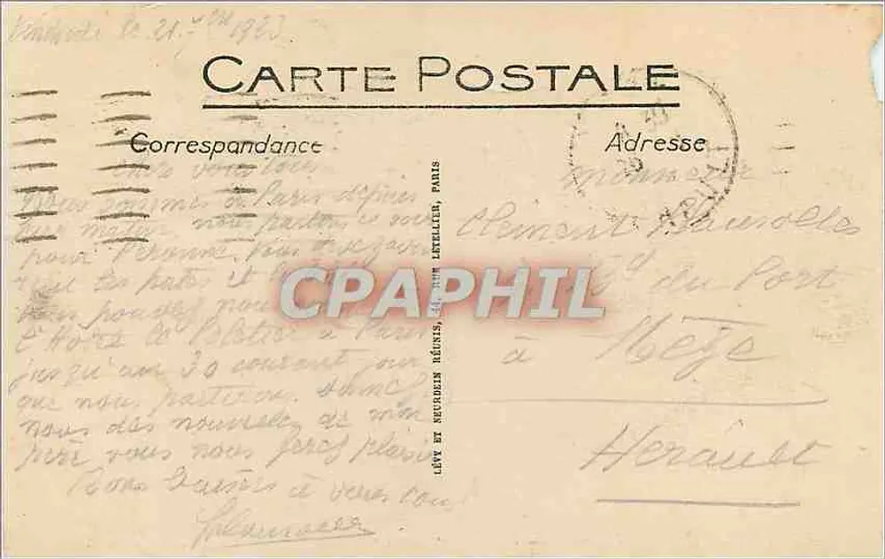 PARIS (XVIe) - Ansicht der Avenue du Bois de Boulogne - I.L. - Rückseite