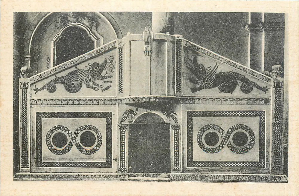 Ravello - Catedral - Pergamino Cosmatesco (siglo XIII) - Anverso