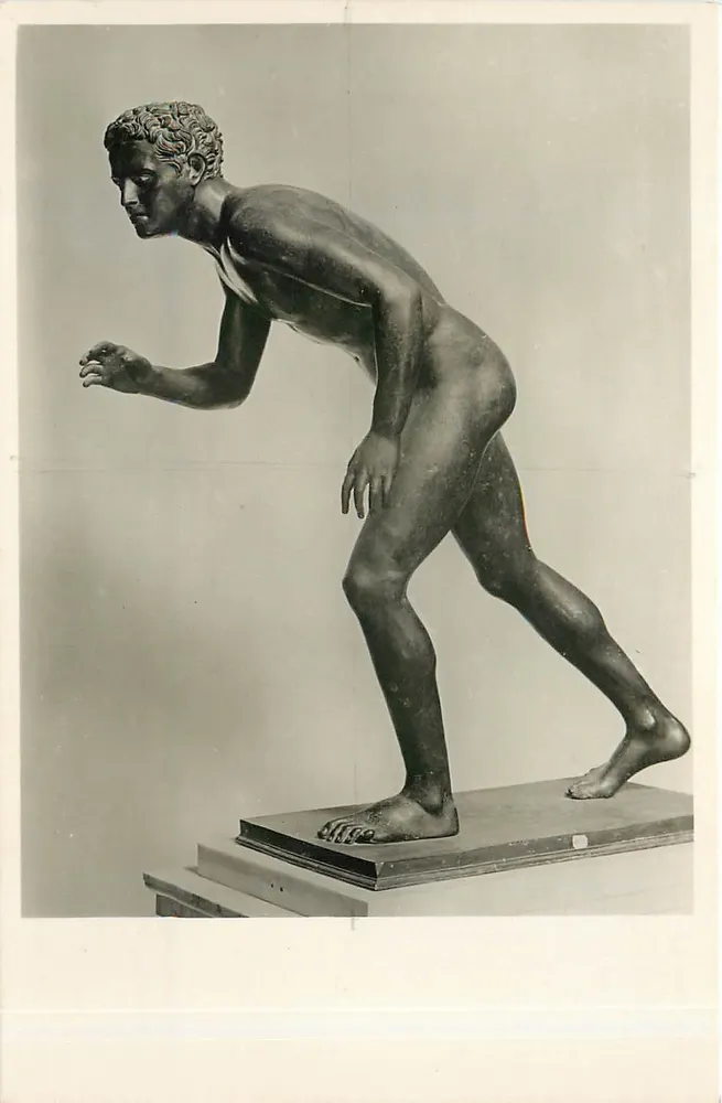 Discobolo o Efebo lottatore — antikes Bronze — Falli Alinari, Florenz, n° 11219 - Vorderseite
