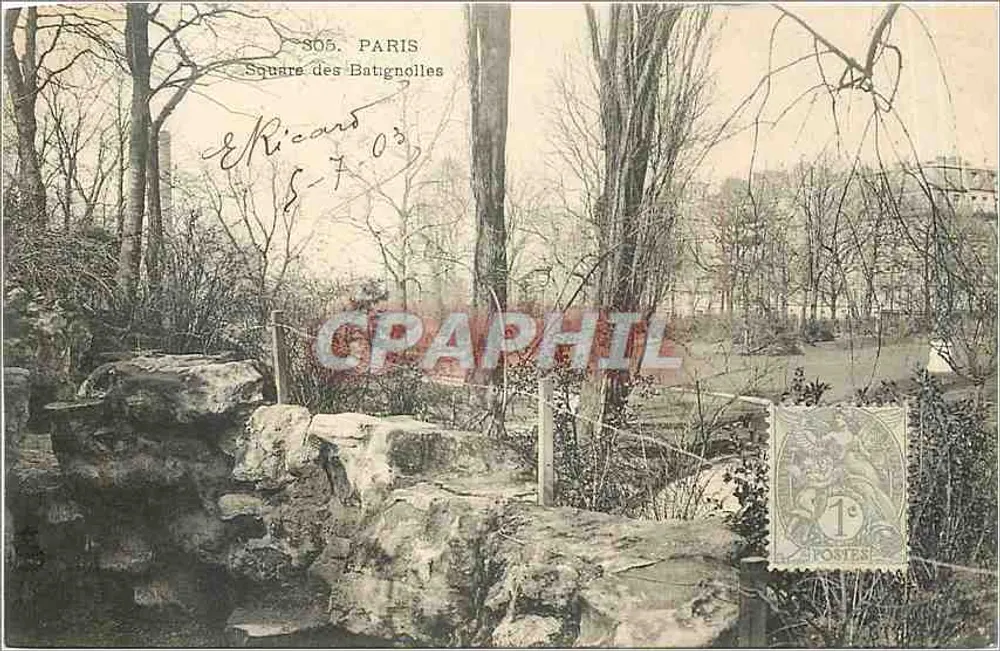 Square des Batignolles — Paris — editor 'Posters' n°305 - Frente