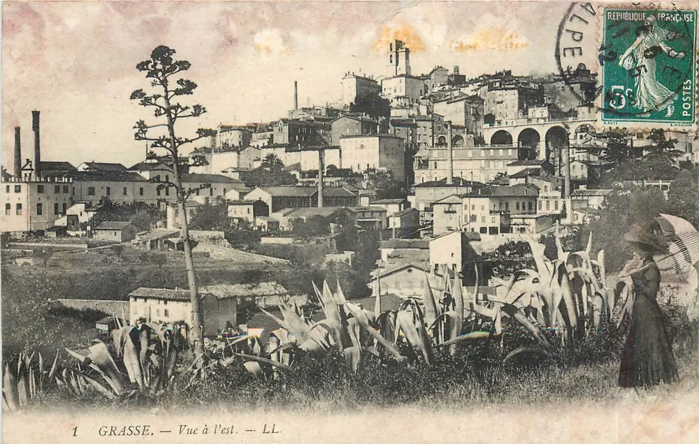 Grasse — Widok na wschód — LL. - Awers