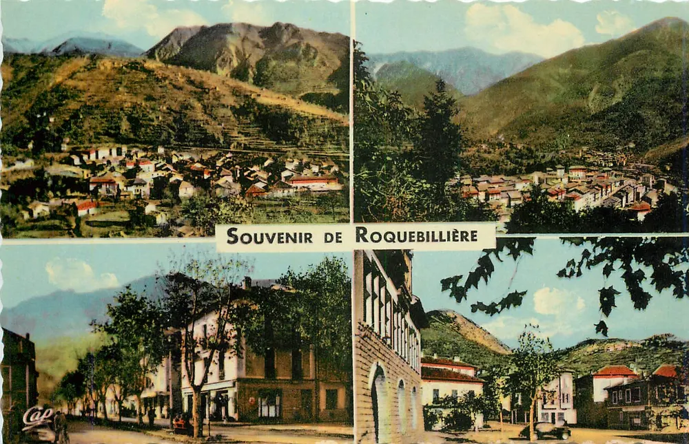 Roquebillière — Vista geral, Boulevard, Place de la Mairie e Village de Belvédère — Cap - Frente