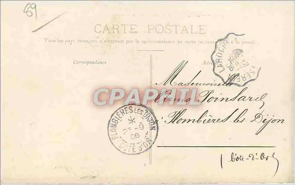 Avallon — Vallée du Gousin — Un Coin Pittoresque — Route de Pontaubert - Verso
