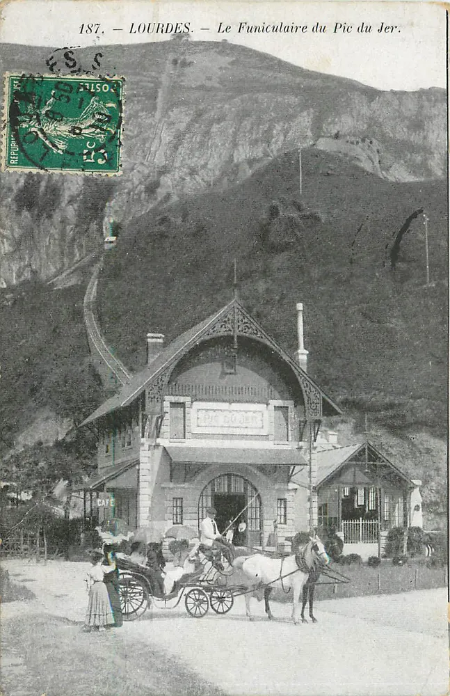 Lourdes — O Funicular do Pic du Jer — Editor: Répertoire Faiso - Frente
