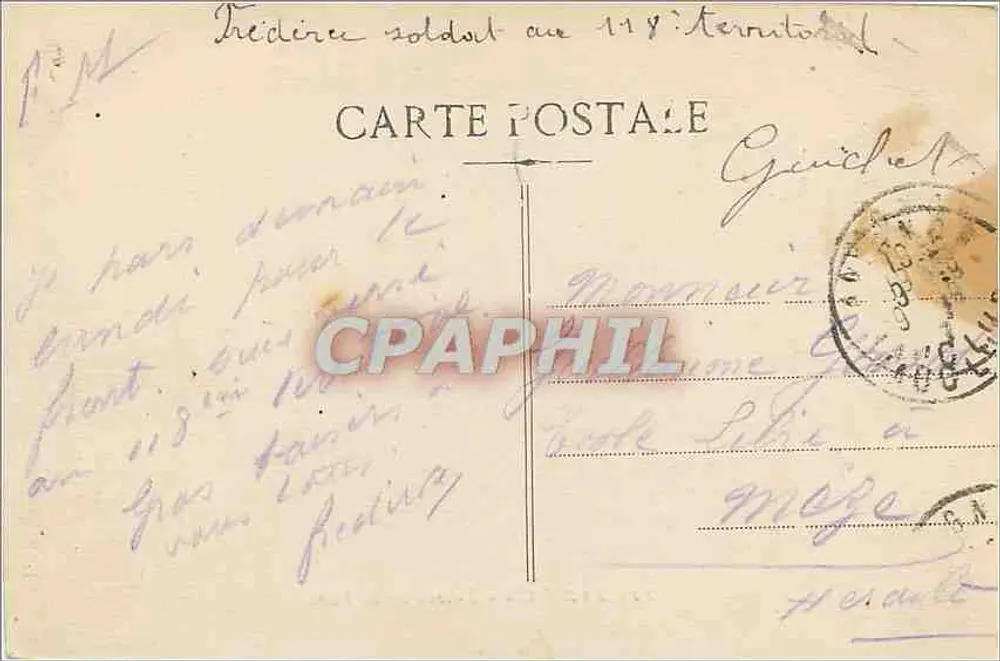 Avignon - Entrada da Cidade — 114 — editor não identificado - Verso