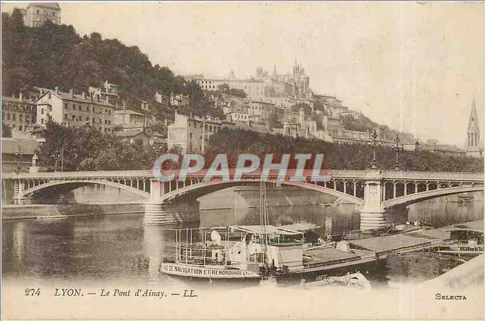 LYON — O Ponte d'Ainay — SELECTA n°274 - Frente