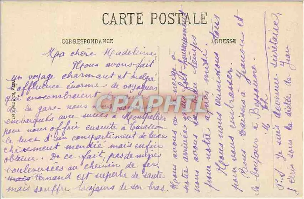 LYON — O Ponte d'Ainay — SELECTA n°274 - Verso