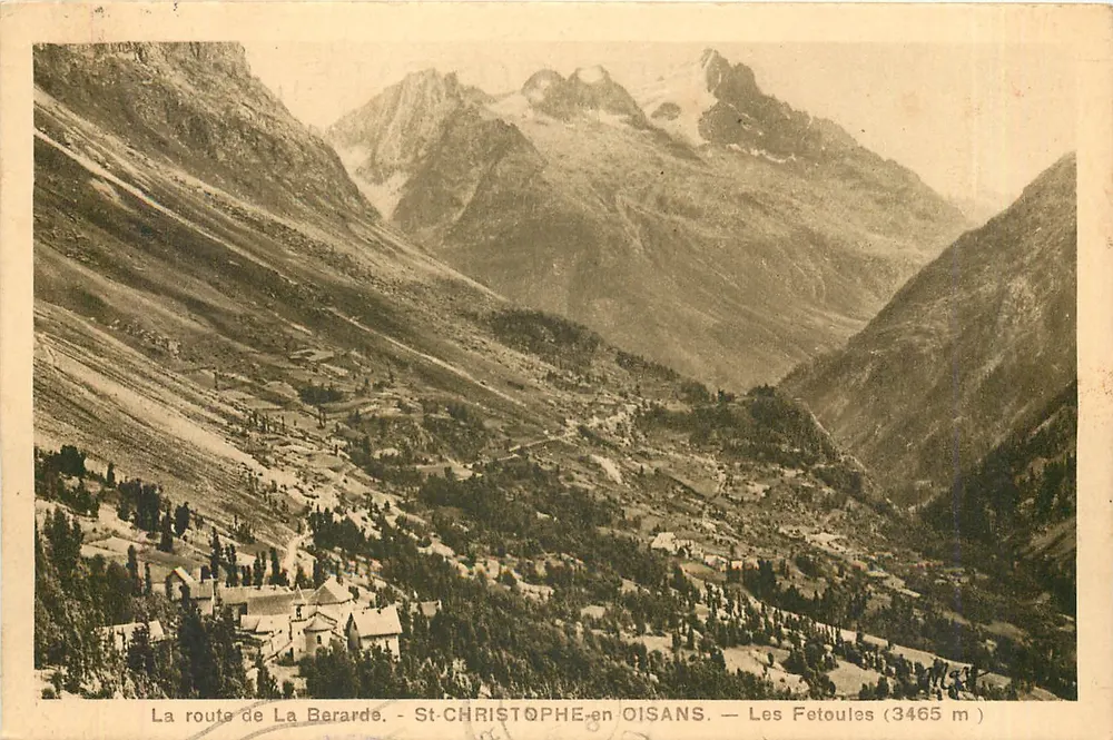 Die Straße nach La Berarde - St-Christophe-en-Oisans - Les Fetoules (3465 m) - Vorderseite