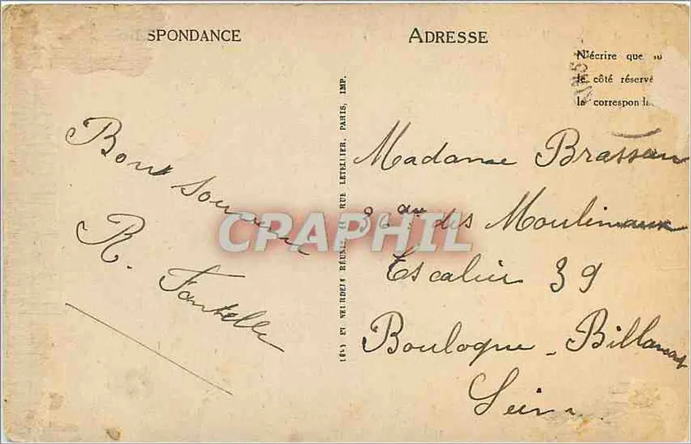 Arromanches — Die Küste und die Klippen — LL - Rückseite