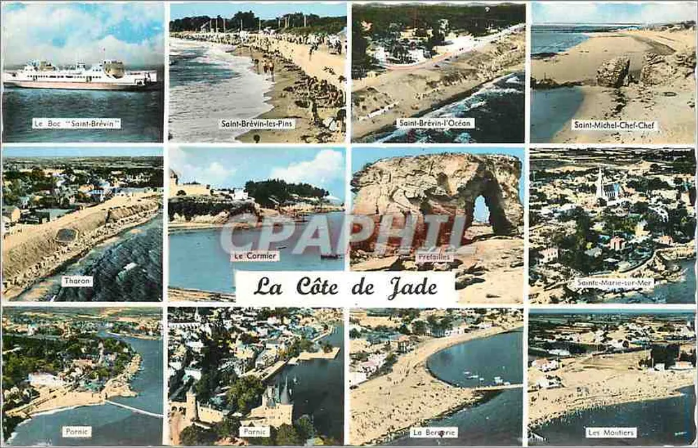 A Costa de Jade — Saint-Brévin-les-Pins, Saint-Michel-Chef-Chef, Paimio, etc. — Éditions Artand, Nantes - Frente