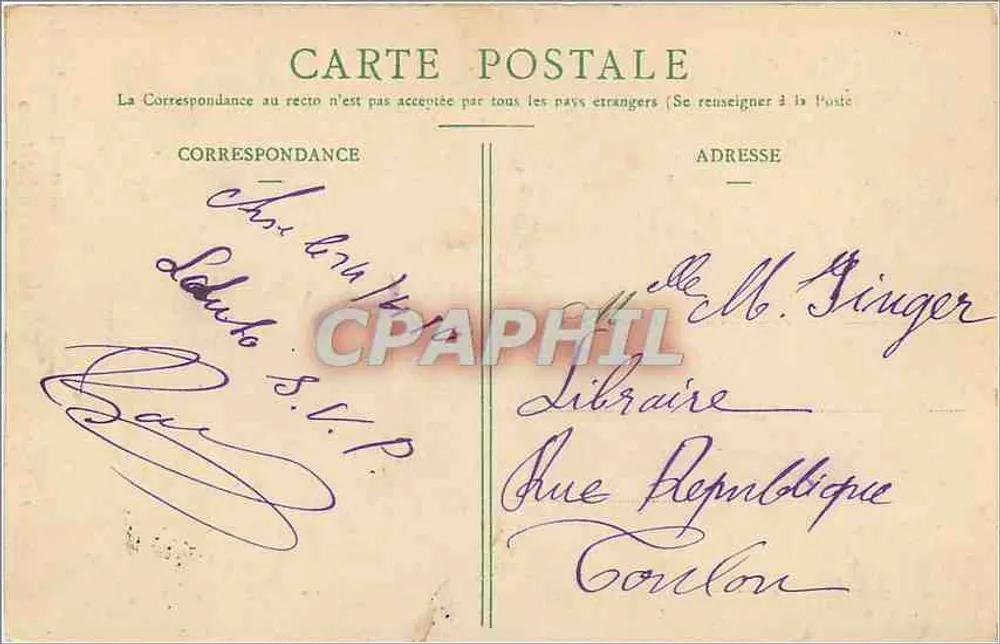 Aix-en-Provence — Le Portique de la Cathédrale — Éditeur Jaussaud - Verso