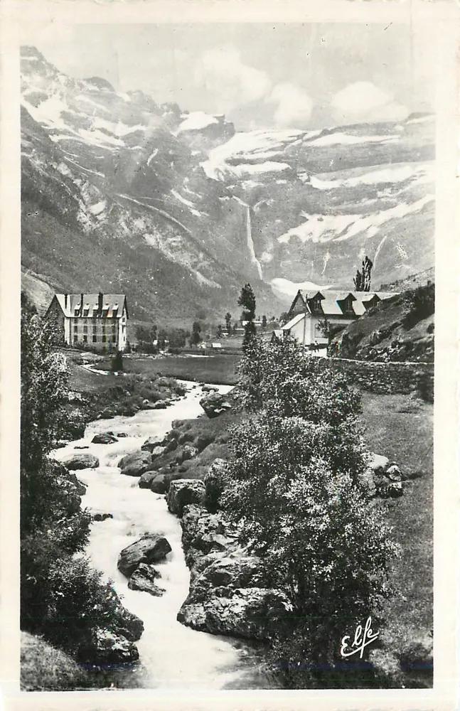Der Gave und der Cirque von der Ortschaft aus gesehen — Gavarnie (Hautes-Pyrénées) — Edit. Pyr. Océan - Vorderseite