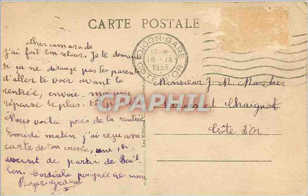 Dijon - Sainte-Chantal — editor Les Editions de Dijon, n° 25738 - Verso