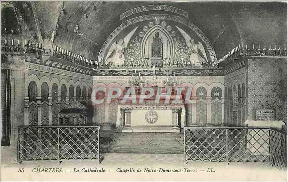 Chartres — Die Kathedrale — Kapelle Notre-Dame-sous-Terre — LL. n°35 - Vorderseite
