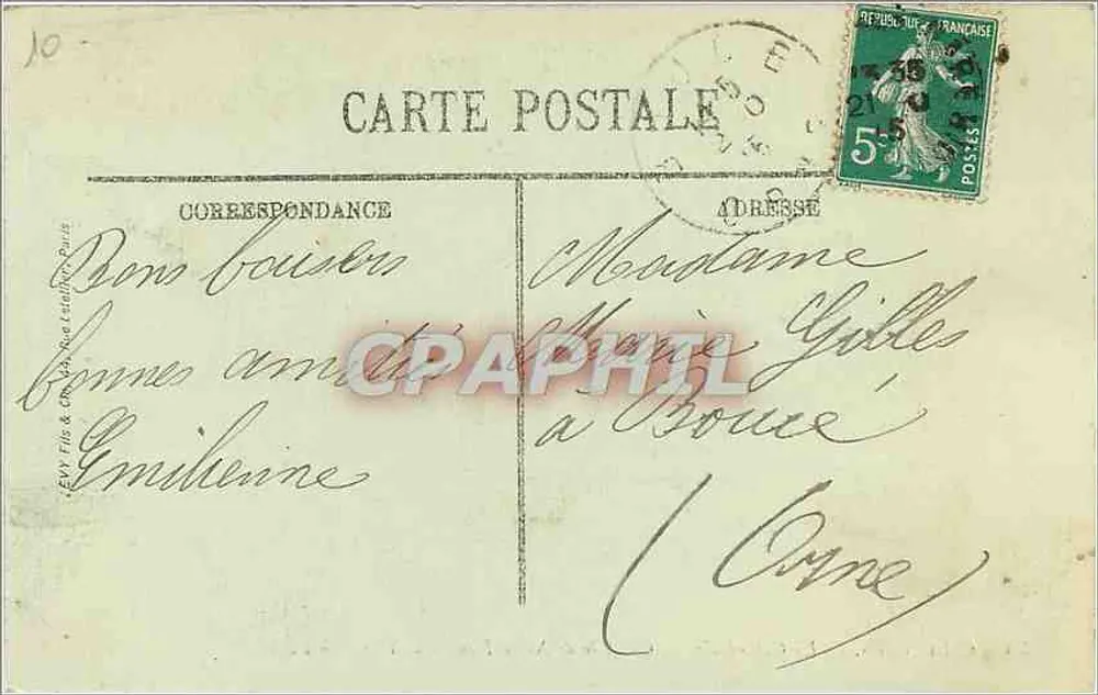 Chartres — Die Kathedrale — Kapelle Notre-Dame-sous-Terre — LL. n°35 - Rückseite