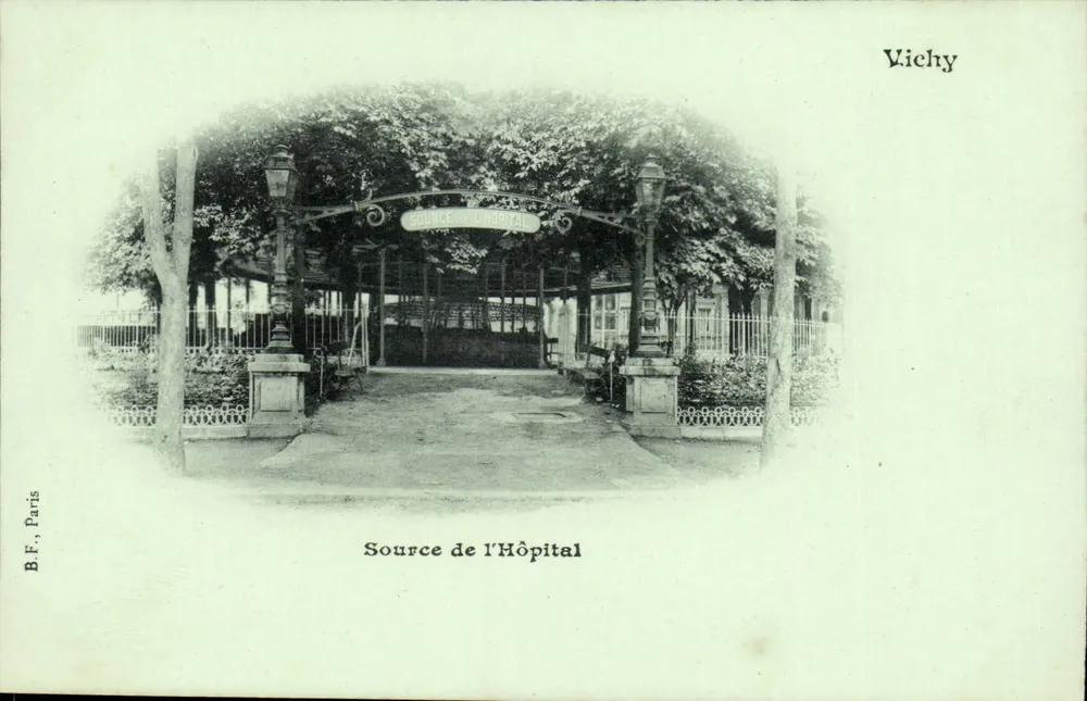 Źródło Szpitala — Vichy — B.F., Paryż - Awers